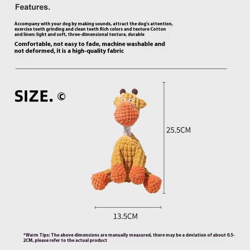 Pet Toy Dog Bite Sound Toy Plush Interactive